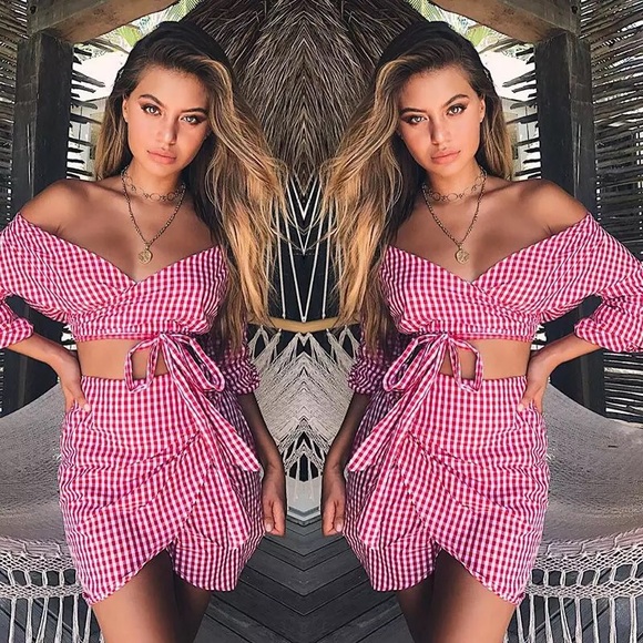 LAST!⭐️Black adorable plaid 2 piece set - Picture 6 of 8